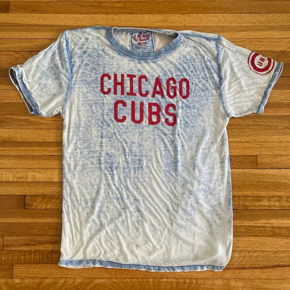 Chicago Cubs Faded Vintage Style Tshirt